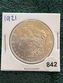 1921 Morgan Silver Dollar Coin