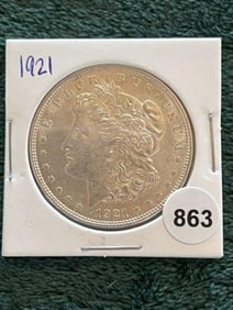 1921 Morgan Silver Dollar Coin