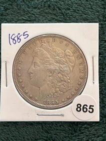 1885 Morgan Silver Dollar Coin