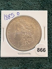 1885 O Morgan Silver Dollar Coin