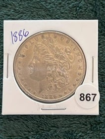 1886 Morgan Silver Dollar Coin