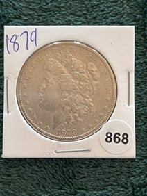 1879 Morgan Silver Dollar Coin