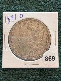 1891 O Morgan Silver Dollar Coin