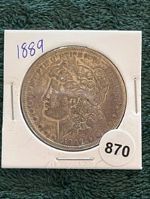 1889 Morgan Silver Dollar Coin