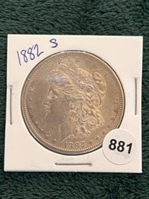 1882 S Morgan Silver Dollar Coin