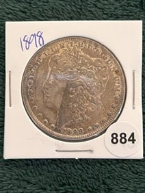 1898 Morgan Silver Dollar Coin