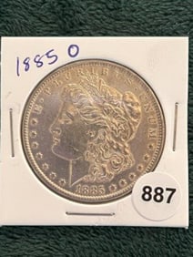 1885 O Morgan Silver Dollar Coin
