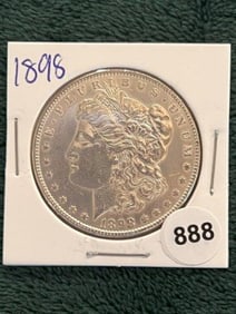 1898 Morgan Silver Dollar Coin