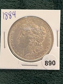 1884 Morgan Silver Dollar Coin