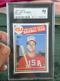 1985 Topps Mark McGwire Rookie Baseball Card