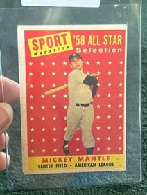 1958 Topps Mickey Mantle Baseball Card