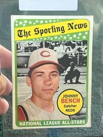 1969 Topps Johnny Bench Baseball Card