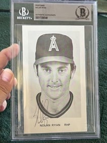 Nolan Ryan Hand Signed Authentic Autograph