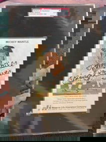 Mickey Mantle Hand Signed Authentic Autograph