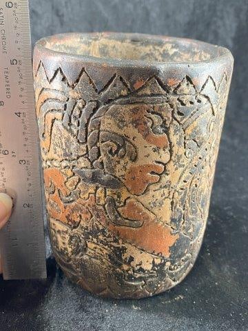Pre-Columbian Pottery Vessel from Aaron Mitchell Collection Indian Artifact Arrowhead (1 of 4)
