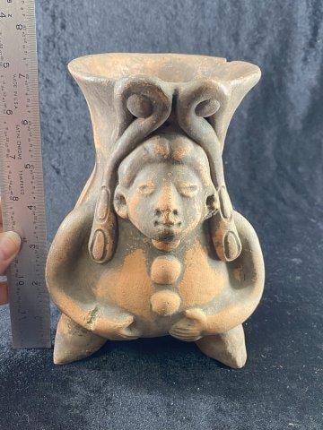 Pre-Columbian Pottery Vessel from Aaron Mitchell Collection Indian Artifact Arrowhead (1 of 7)