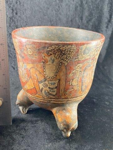 Pre-Columbian Pottery Vessel from Aaron Mitchell Collection Indian Artifact Arrowhead (1 of 7)