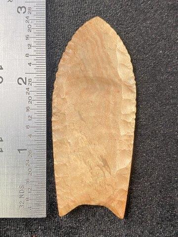 Folsom 2 & 7/8" Arrowhead Indian Artifact from Tennessee, ex - Jim Marberry Collection (1 of 3)