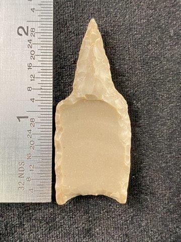 Folsom Drill from Lampasas County, Texas Indian Artifact Arrowhead ex - Alvis Delk Collection: KEY WORDS: INDIAN ARTIFACT ARTIFACTS ARROWHEAD ARROWHEADS NATIVE AMERICAN MISSISSIPPIAN QUAPAW CADDO POTTERY COINS MORGAN DOLLAR PEACE DOLLAR SILVER COINS Arkansas. ex - Alvis Delk Collection. Now tak