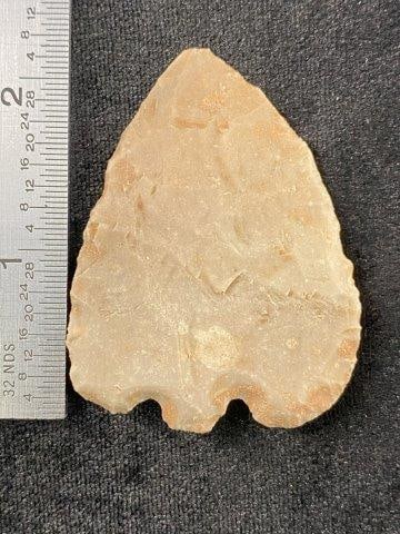 Base Tang Knife with baby notches from Kimble County, Texas Indian Artifact Arrowhead ex - Alvis (1 of 3)