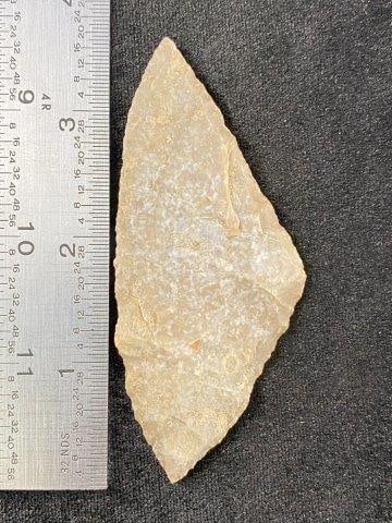 Harahey Knife with Patina on both sides from Menard County, Texas Indian Artifact Arrowhead ex - (1 of 3)
