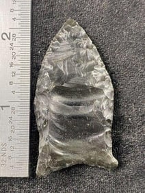 Obsidian Clovis from Colorado Indian Artifact Arrowhead