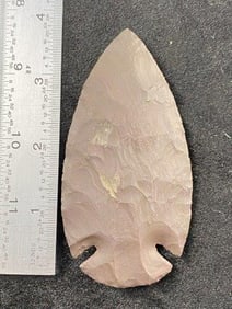 Hematite Dovetail from Tennessee Indian Artifact Arrowhead