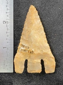 Calf Creek from Illinois Indian Artifact Arrowhead