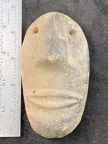 Pottery Face Effigy from Mississippi Indian Artifact Arrowhead
