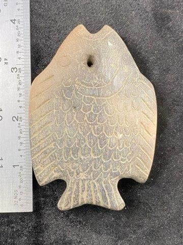 Fish Effigy Pottery Pendant Indian Artifact Arrowhead (1 of 4)