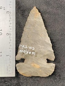 Thebes from Hardin County, Tennessee Indian Artifact Arrowhead