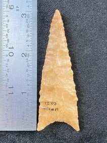 Dalton from Illinois Indian Artifact Arrowhead