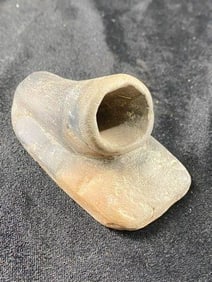 Pottery Pipe Indian Artifact Arrowhead