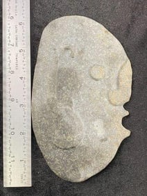 Stone Face Effigy Indian Artifact Arrowhead