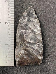 Obsidian Clovis from Colorado Indian Artifact Arrowhead