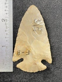 Dovetail from Missouri Indian Artifact Arrowhead