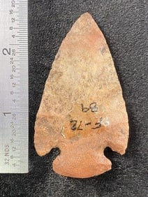 Dovetail from Missouri Indian Artifact Arrowhead