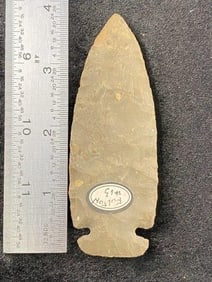 Dovetail from Missouri Indian Artifact Arrowhead