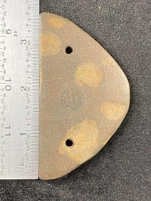 Gorget from Ohio Indian Artifact Arrowhead