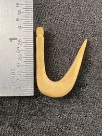 Bone Hook from Tennessee Indian Artifact Arrowhead