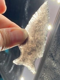 Obsidian Point from Missouri Indian Artifact Arrowhead