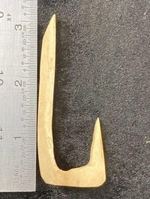Bone Hook from Tennessee Indian Artifact Arrowhead