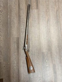 Tacked Indian Police Double Barrel Shot Gun