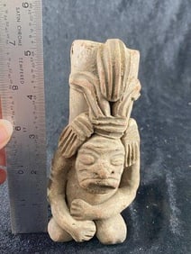 Pre-Columbian Pottery Vessel from Aaron Mitchell Collection Indian Artifact Arrowhead