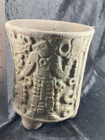 Pre-Columbian Pottery Vessel from Aaron Mitchell Collection Indian Artifact Arrowhead
