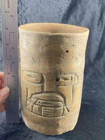 Pre-Columbian Pottery Vessel from Aaron Mitchell Collection Indian Artifact Arrowhead