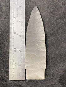 Scottsbluff 5" Arrowhead Indian Artifact from Texas, ex - Jim Marberry Collection