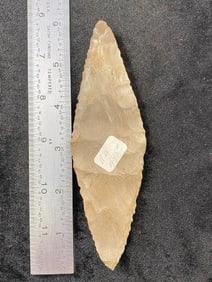 Harahay 5 & 13/16" Arrowhead Indian Artifact from Texas, ex - Jim Marberry Collection