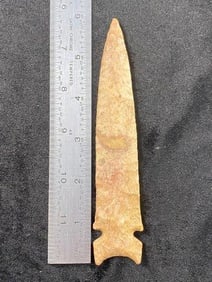 Graham Cave 5 & 7/8" Arrowhead Indian Artifact from Missouri, ex - Jim Marberry Collection