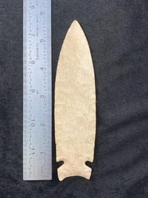 Graham Cave 5 & 11/16" Arrowhead Indian Artifact from Missouri, ex - Jim Marberry Collection
